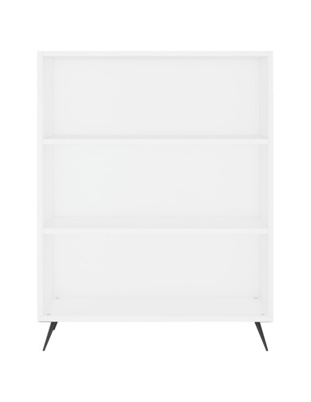 Credenza Bianca 69,5x34x180 cm in Legno Multistrato