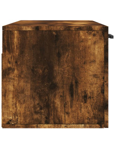 Mobile a Parete Rovere Fumo 100x36,5x35 cm in Legno Multistrato
