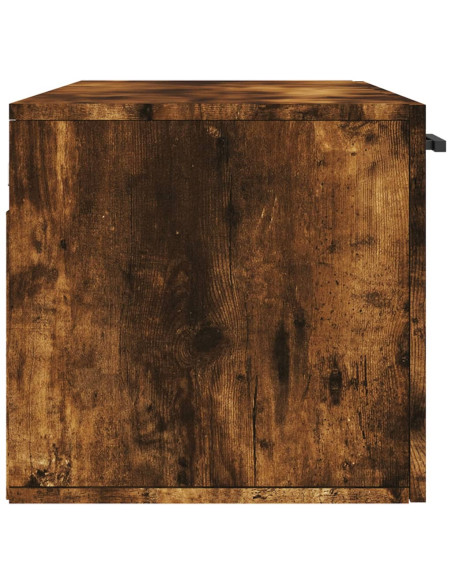 Mobile a Parete Rovere Fumo 100x36,5x35 cm in Legno Multistrato