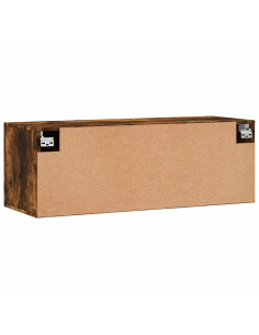 Mobile a Parete Rovere Fumo 100x36,5x35 cm in Legno Multistrato 2