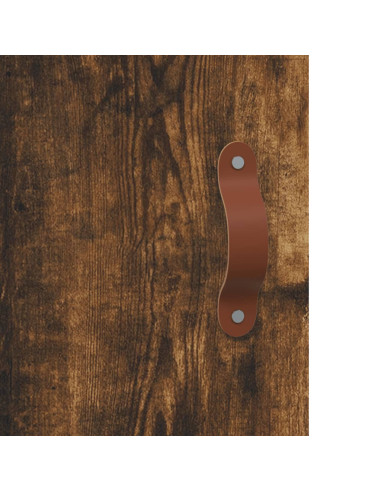 Armadietto a Muro Rovere Fumo 60x31x60 cm in Legno Multistrato