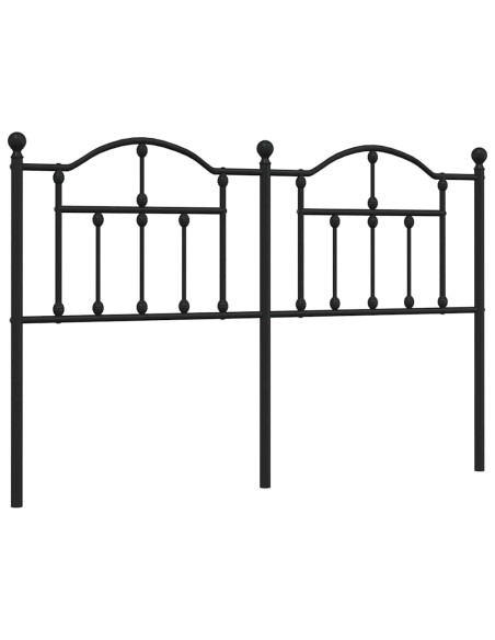 Testiera in Metallo Nero 150 cm