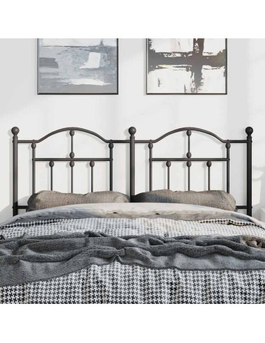 Testiera in Metallo Nero 150 cm