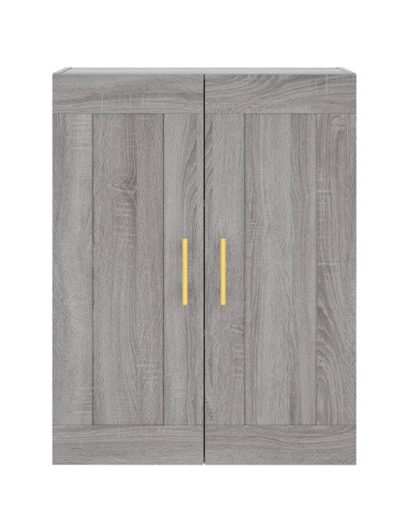 Mobile a Parete Grigio Sonoma 69,5x34x90 cm Legno Multistrato