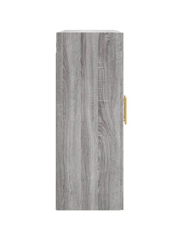 Mobile a Parete Grigio Sonoma 69,5x34x90 cm Legno Multistrato