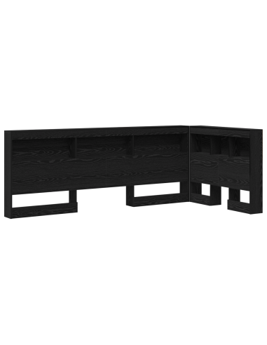 Testata contenitore Rovere Nero 80 cm Legno multistrato