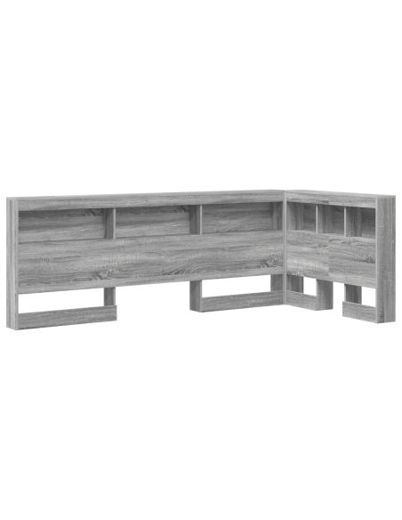 Testata contenitore Grigio sonoma 80 cm Legno multistrato