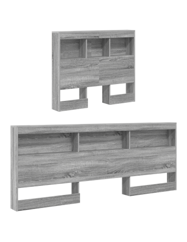 Testata contenitore Grigio Sonoma 80 cm Legno multistrato