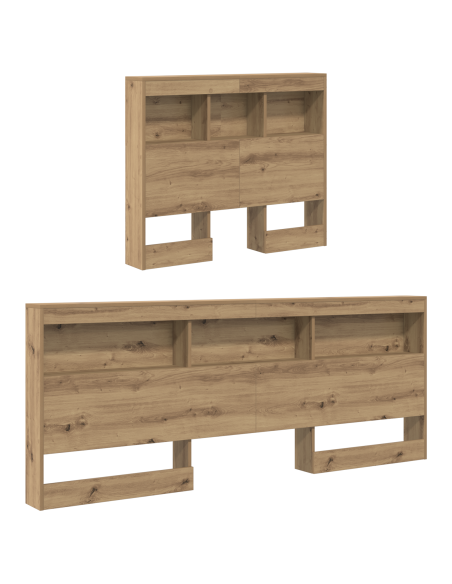 Testata contenitore rovere artigianale 90 cm Legno composito