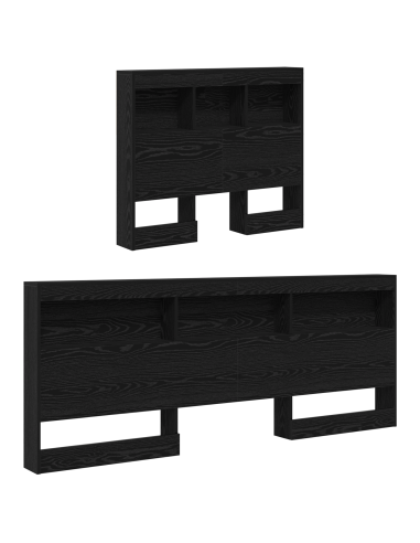 Testata contenitore Rovere Nero 100 cm Legno multistrato