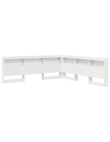 Testata contenitore Bianco 200 cm Legno multistrato