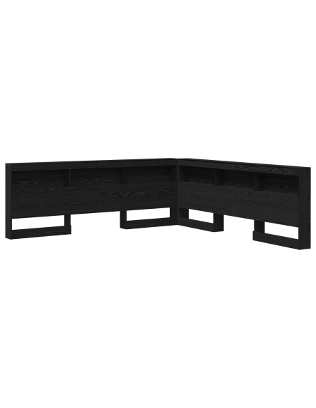 Testata contenitore Rovere nero 180 cm Legno multistrato