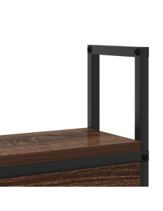 Testiera con Stazione di Carica e Storage Rovere marrone 140 cm 2
