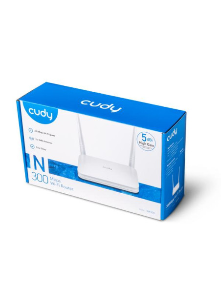 Cudy WR300 router wireless Fast Ethernet Banda singola (2.4 GHz) Bianco