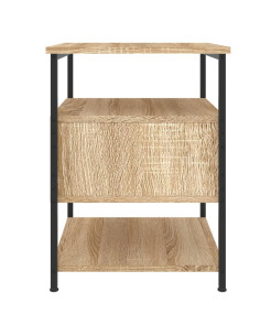 Comodino Rovere Sonoma 40x42x56 cm in Legno Multistrato 2