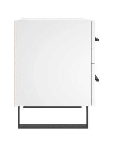 Comodino Bianco 40x35x47,5 cm in Legno Multistrato