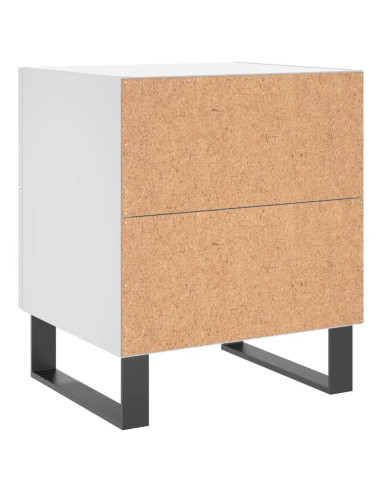 Comodino Bianco 40x35x47,5 cm in Legno Multistrato