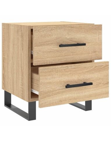 Comodini 2 pz Rovere Sonoma 40x35x47,5 cm in Legno Multistrato
