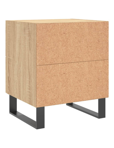 Comodini 2 pz Rovere Sonoma 40x35x47,5 cm in Legno Multistrato