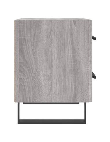 Comodino Grigio Sonoma 40x35x47,5 cm in Legno Multistrato