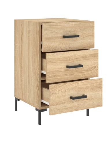 Comodino Rovere Sonoma 40x40x66 cm in Legno Multistrato