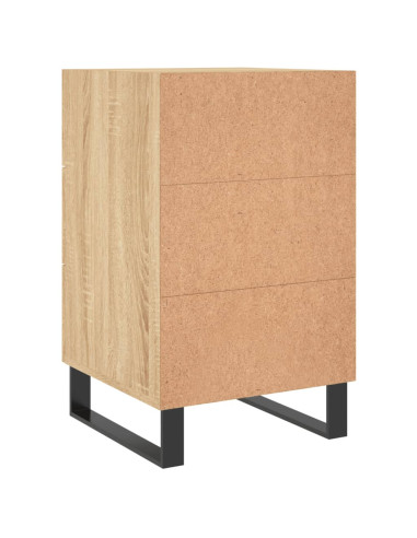 Comodino Rovere Sonoma 40x40x66 cm in Legno Multistrato
