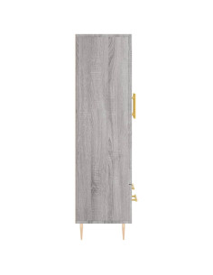 Credenza Grigio Sonoma 69,5x31x115 cm in Legno Multistrato