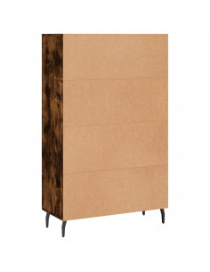 Credenza Rovere Fumo 69,5x31x115 cm in Legno Multistrato 2