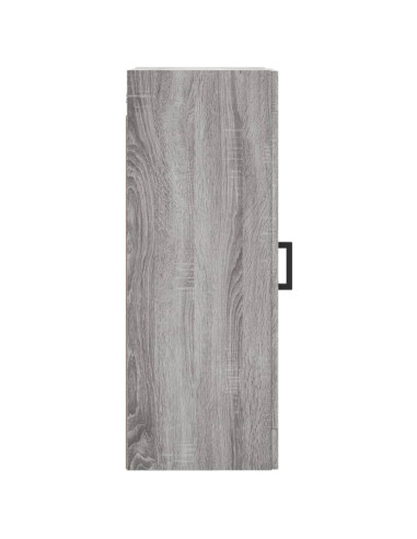 Mobile a Parete Grigio Sonoma 34,5x34x90 cm Legno Multistrato