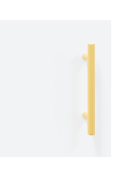 Credenza Bianca 69,5x34x180 cm in Legno Multistrato