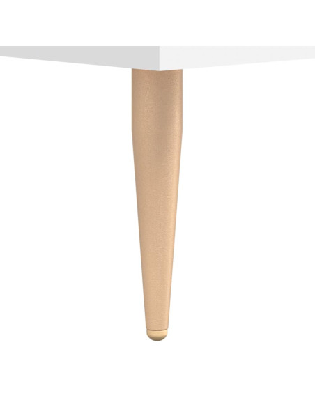 Credenza Bianca 69,5x34x180 cm in Legno Multistrato