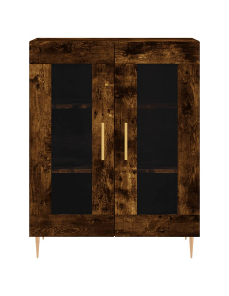 Credenza Rovere Fumo  69,5x34x180 cm in Legno Multistrato