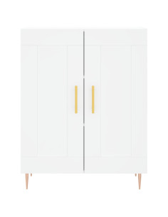 Credenza Bianca 69,5x34x180 cm in Legno Multistrato 2