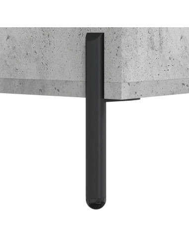Credenza Grigio Cemento 69,5x34x180 cm in Legno Multistrato