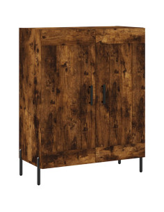 Credenza Rovere Fumo  69,5x34x180 cm in Legno Multistrato