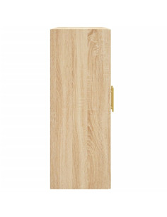 Mobile a Parete Rovere Sonoma 69,5x34x90 cm Legno Multistrato 2
