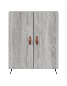 Credenza Grigio Sonoma 69,5x34x180 cm in Legno Multistrato 2