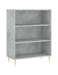 Credenza Grigio Cemento 69,5x34x180 cm in Legno Multistrato
