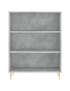Credenza Grigio Cemento 69,5x34x180 cm in Legno Multistrato 2