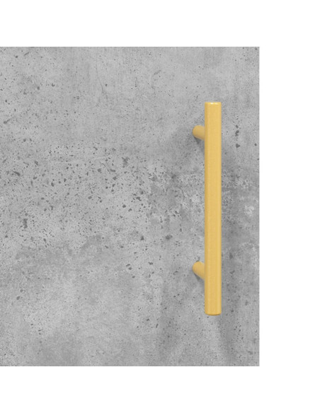 Credenza Grigio Cemento 69,5x34x180 cm in Legno Multistrato