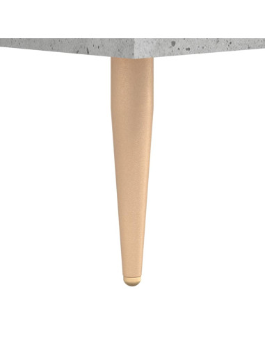 Credenza Grigio Cemento 69,5x34x180 cm in Legno Multistrato