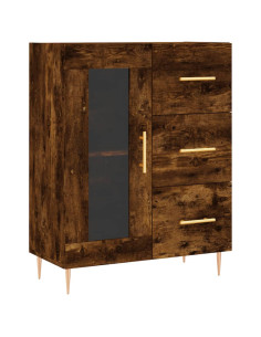 Credenza Rovere Fumo  69,5x34x180 cm in Legno Multistrato