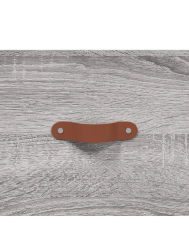 Credenza Grigio Sonoma 69,5x34x180 cm in Legno Multistrato