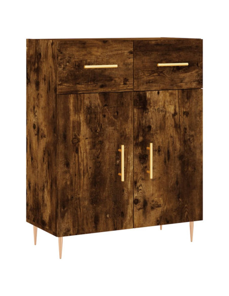 Credenza Rovere Fumo  69,5x34x180 cm in Legno Multistrato