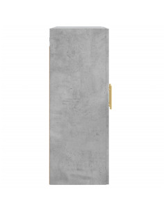 Armadietti a Parete 2 pz Grigio Cemento in Legno Multistrato