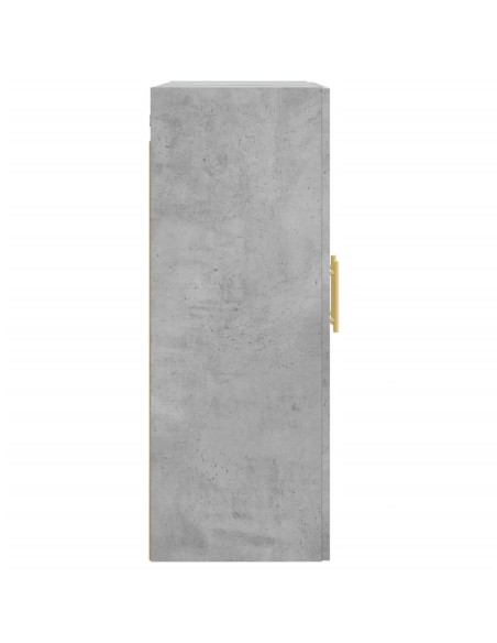 Armadietti a Parete 2 pz Grigio Cemento in Legno Multistrato