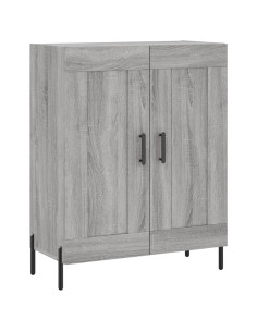 Credenza Grigio Sonoma 69,5x34x180 cm in Legno Multistrato