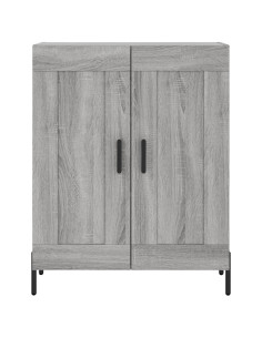 Credenza Grigio Sonoma 69,5x34x180 cm in Legno Multistrato 2