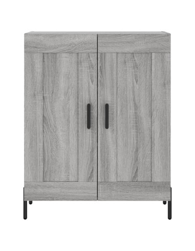 Credenza Grigio Sonoma 69,5x34x180 cm in Legno Multistrato