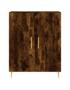 Credenza Rovere Fumo  69,5x34x180 cm in Legno Multistrato 2